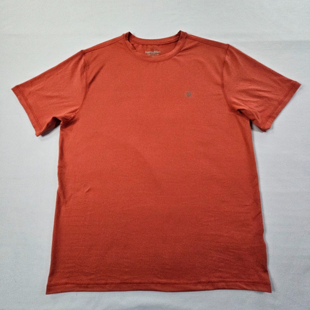 Hang Ten Orange Short Sleeve UPF 50+ Performance T-Shirt Men's M